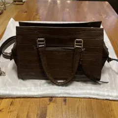 MARC JACOBS 2wayバック、レザー茶系バック、ショルダーバック、