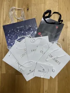 コスメデコルテ　ショップ袋 ショッパー　紙袋　9枚セット