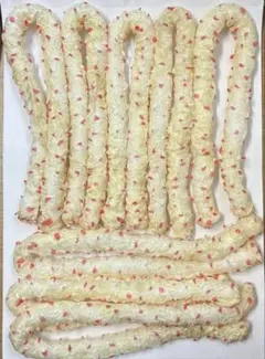 浴衣　髪飾り 753 七五三　和装　かのこ　クリームベース　赤斑点8本セット