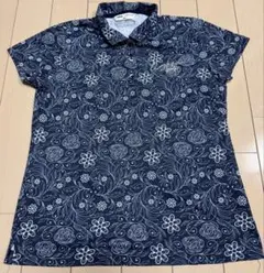 TIGORA ティゴラ レディース ゴルフウェア 半袖ポロシャツ 花柄 Mのサムネイル