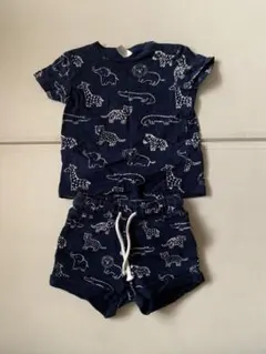 H&M 動物柄 Tシャツとショートパンツセット 80cm