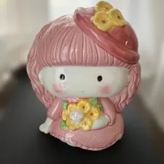 レトロ 陶器製 貯金箱 女の子 花束 - メルカリ