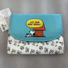 新品 廃盤 スヌーピー ジャバラマルチケース 母子手帳ケース マルチケース