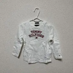 トミーヒルフィガーベビー ホワイト長袖Tシャツ 92cm