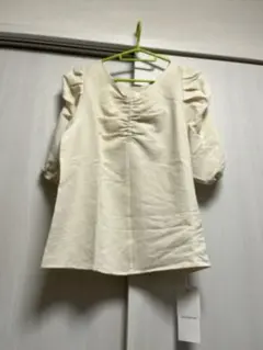新品 ELENCARE DUE 2wayブラウス アイボリー F