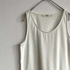 shuca GLOBALWORK タンクトップ 裾フリル シンプル インナー