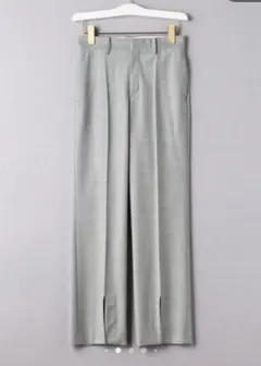 【美品】UNITED ARROWS W/N センタースリットパンツ ライトグレー