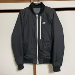 ナイキ リバーシブル ボンバージャケット M 黒グレー