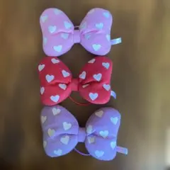 ミニーマウスのリボンゴム
