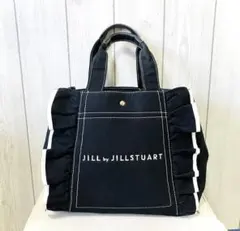 美品 JILL by JILLSTUART フリルトートバッグ ブラック