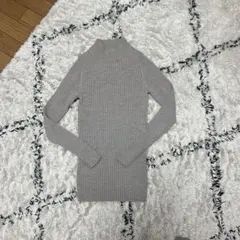 無印良品　首のチクチクを抑えた洗えるハイネックウールセーター