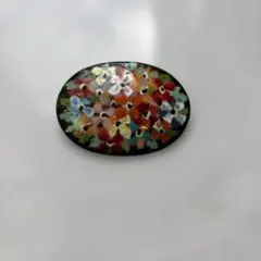 七宝焼き　花柄ブローチorペンダントトップ