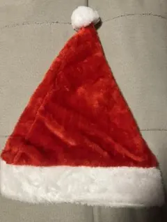 ふわふわサンタ帽子 赤 フリース