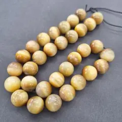 天然石　ゴールデンタイガーアイ12㎜ 一連 234
