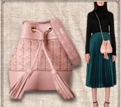 ★未使用品★希少★セラピアン★イタリア製★巾着型　2wayバッグ