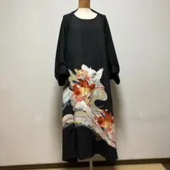 本場大島紬 ロングワンピース 作家 仙太郎 本場大島紬 ロングワンピース 作家 仙太郎 - メルカリ