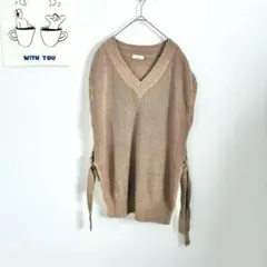 Earth Music & Ecology 針織背心 寬鬆版型◎ 開衩