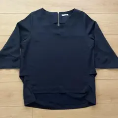 Honeys ネイビー Vネック 長袖シャツ