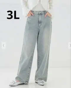 Honeys ハニーズ COLZA ストレートパンツ 3Lのサムネイル