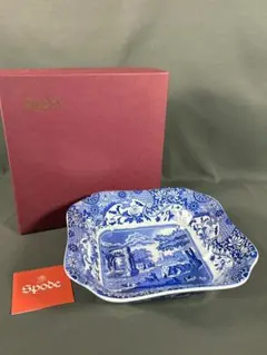 スポード Spode ブルーイタリアンシリーズ スクエアボウル 角型深皿 器のサムネイル