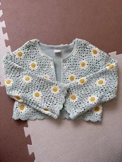 petit main 花柄カーディガン M