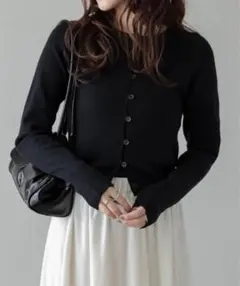 カーディガン 前後2wayプルオーバーカーディガン レディース ブラック