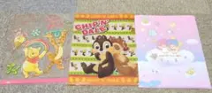 プーさん、チップ&デール、キキララ　A4ファイル