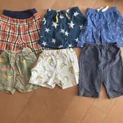 サイズ80ハーフパンツ 6点（ミキハウス、UNIQLO、アカチャンホンポなど）