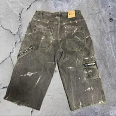 sohk　SCHOOLOFHARDKNOCKS デニム ハーフパンツ 極太　Ｂ系