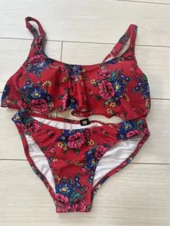rodeo crowns 花柄セパレート水着 赤色