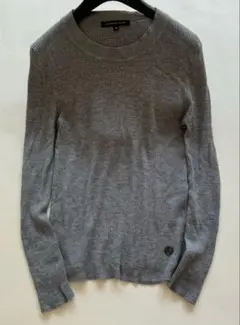 マッキントッシュ　ウール　グレー　リブニットセーター