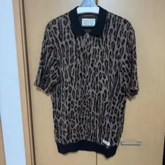 WACKO MARIA レオパード ニットポロシャツ Mサイズのサムネイル