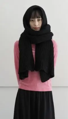 新品未使用　baserange ストール ブラック マフラー　ベースレンジ BASERANGE SCARF（マフラー）｜BASERANGE（ベースレンジ）の