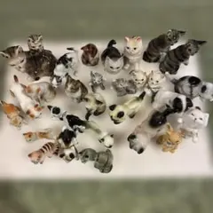 猫の置物　陶器製　まとめ売り