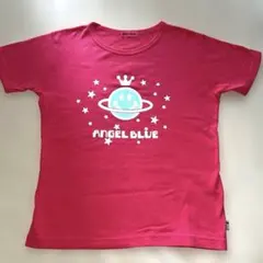 最終価格♤ANGEL BLUE vintage Tシャツ ピンク　ビーズロゴ　Ｌのサムネイル