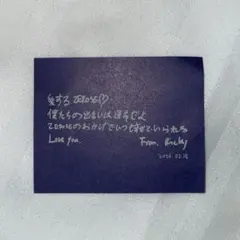 ZB1 ZEROBASEONE ゼベワン メッセージカード リッキー 落下物