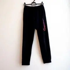NIKE キッズ ジャージ パンツ ブラック ファイヤーパターン