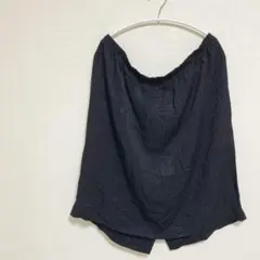 美品✨　黒 フレアスカート　光沢あり　タグなし