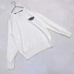 ミラオーウェン×ディッキーズ☆ウール100% フリーサイズ　ラグランニット　白