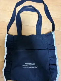 GRL 2wayフリル トートバッグ ブラックのサムネイル