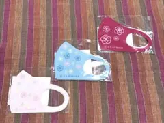 CLATHAS 花柄　マスク 3色セット　ノベルティのサムネイル