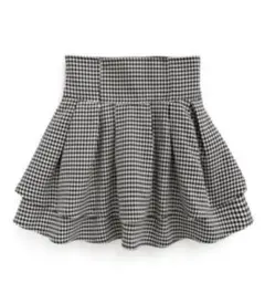 美品♡GRL インパン裏地付き千鳥柄フレアミニスカート[gm773] M 完売品