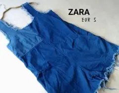 ZARA ダークブルー デニムオーバーオール Trafalucライン EUR S