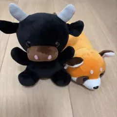 動物園くじ　ハッピーズー　２等　牛　未使用 ぬいぐるみくじ まとめ 牛・トラ・ホワイトタイガー・ネズミ・イノシシ