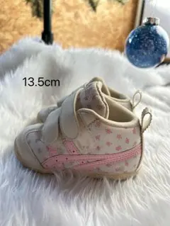 ✨️asics✨️花柄 ベビーシューズ 13.5cm