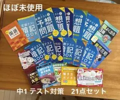 進研ゼミ中学講座　中1 (１年分)定期テスト対策　21点セット