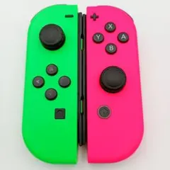 【お得だ！美品純正完動品】任天堂 JoyConコントローラー緑ピンク⑥