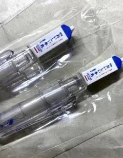未使用　おいしい牛乳ノベルティボールペン2本セット　ジャンク品　ハンドメイド材料のサムネイル