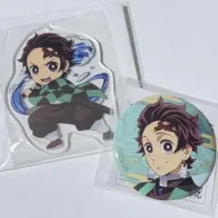 鬼滅の刃 竈門炭治郎 キャラバッジコレクション 缶バッジ アクリルキーホルダー