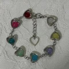 ハートハンドメイドブレスレットY2Kフェアリーグランジウィッシュコアshury